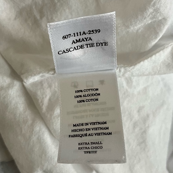 RAILS | Blue Coastal Vacation Amaya Midi Tier Dress in Cascade Tie Dye | Size XS - Picture 12 of 13